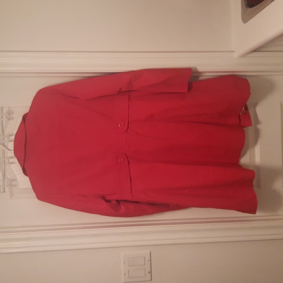 Red H&M Trench Coat - Picture 3 of 7